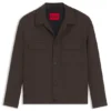 Slim-Fit-Jacke aus knitterfreiem Twill