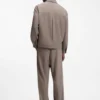 Slim-Fit-Jacke aus knitterfreiem Twill
