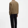 Slim-Fit-Jacke aus knitterfreiem Twill