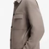 Slim-Fit-Jacke aus knitterfreiem Twill