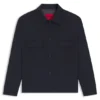Slim-Fit-Jacke aus knitterfreiem Twill