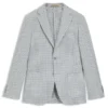 Slim-Fit-Jacke aus Leinen, Seide und Baumwolle