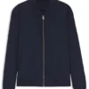 Slim-Fit-Jacke aus Ottoman-Stoff mit Performance-Stretch