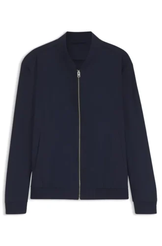 Slim-Fit-Jacke aus Ottoman-Stoff mit Performance-Stretch