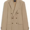 Slim-Fit-Jacke aus Schurwoll-Serge