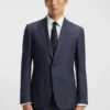 Slim-Fit-Jacke aus Schurwolle mit feinem Muster