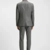 Slim-Fit-Jacke aus Schurwolle mit feinem Muster