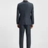 Slim-Fit-Jacke aus Schurwolle mit feinem Muster