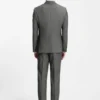 Slim-Fit-Jacke aus Schurwolle mit feinem Muster
