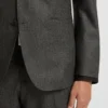 Slim-Fit-Jacke aus Schurwolle mit feinem Muster