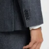 Slim-Fit-Jacke aus Schurwolle mit feinem Muster