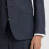 Slim-Fit-Jacke aus Schurwolle mit feinem Muster