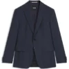 Slim-Fit-Jacke aus Schurwolle mit feinem Muster