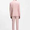 Slim-Fit-Jacke aus Schurwolle, Seide und Leinen
