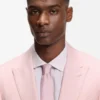 Slim-Fit-Jacke aus Schurwolle, Seide und Leinen
