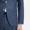 Slim-Fit-Jacke aus Schurwolle, Seide und Leinen