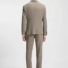 Slim-Fit-Jacke aus Schurwolle und Seide