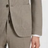 Slim-Fit-Jacke aus Schurwolle und Seide