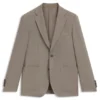 Slim-Fit-Jacke aus Schurwolle und Seide