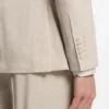 Slim-Fit-Jacke aus Seersucker in Wollmischung