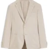 Slim-Fit-Jacke aus Seersucker in Wollmischung