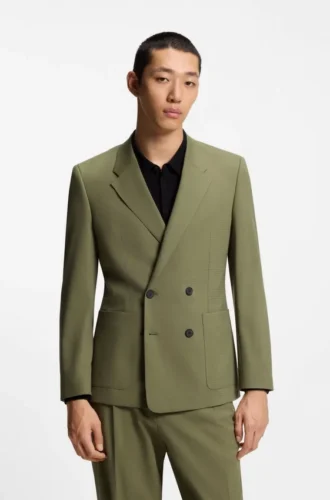 Slim-Fit-Jacke aus Stretch-Ripstop