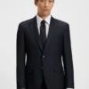 Slim-Fit-Jacke aus Stretchwolle