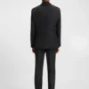 Slim-Fit-Jacke aus Stretchwolle