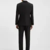 Slim-Fit-Jacke aus Stretchwolle