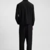 Slim-Fit-Jacke aus Twill aus Wollmischung