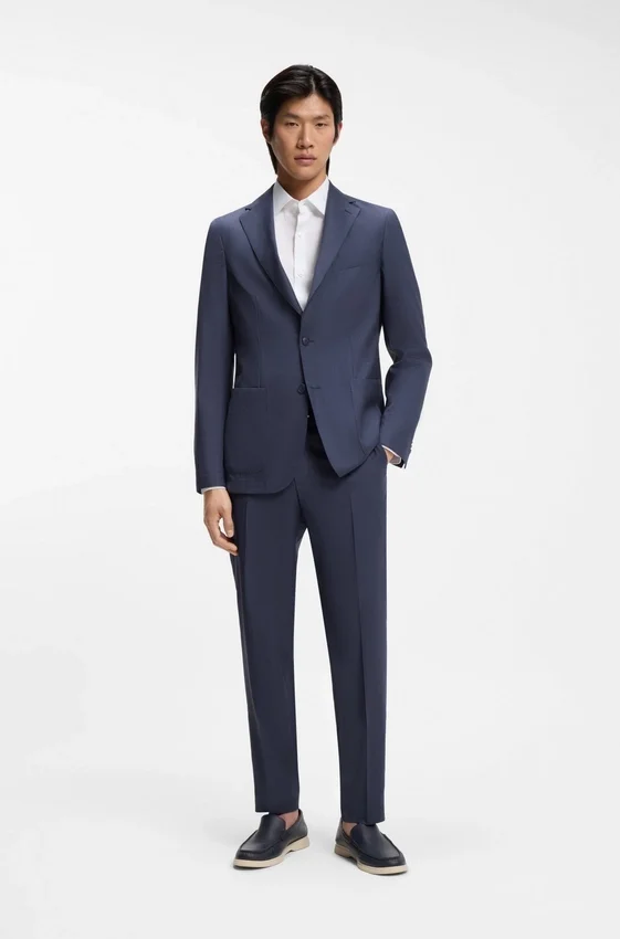 Slim-Fit-Jacke aus waschbarer Schurwolle Slim-Fit-Jacke aus waschbarer Schurwolle