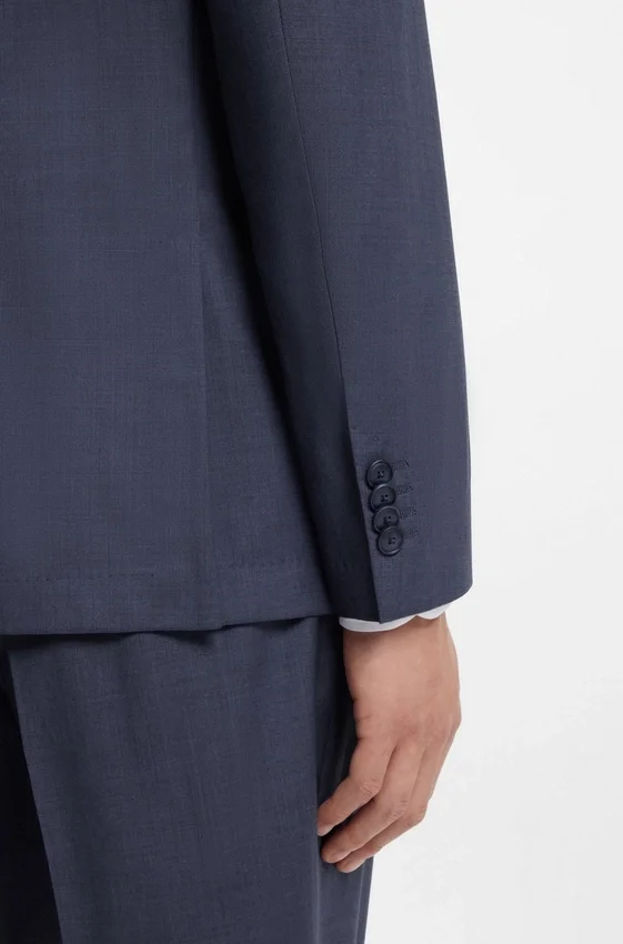Slim-Fit-Jacke aus waschbarer Schurwolle Slim-Fit-Jacke aus waschbarer Schurwolle