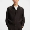 Slim-Fit-Jacke mit Fischgrätenmuster aus Performance-Stretch-Stoff Slim-Fit-Jacke mit Fischgrätenmuster aus Performance-Stretch-Stoff