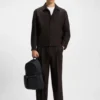 Slim-Fit-Jacke mit Fischgrätenmuster aus Performance-Stretch-Stoff Slim-Fit-Jacke mit Fischgrätenmuster aus Performance-Stretch-Stoff