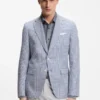 Slim-Fit-Jacke mit Puppytooth-Muster
