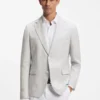 Slim-Fit-Jacke mit Puppytooth-Muster