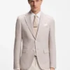 Slim-Fit-Jacke mit Puppytooth-Muster