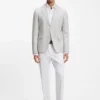 Slim-Fit-Jacke mit Puppytooth-Muster