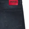 Slim-Fit-Jeans aus dunkelblauem Stretch-Denim