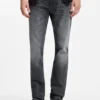 Slim-Fit-Jeans aus grauem Comfort-Stretch-Denim