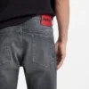 Slim-Fit-Jeans aus grauem Comfort-Stretch-Denim