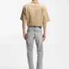 Slim-Fit-Jeans aus grauem Denim im Used-Look