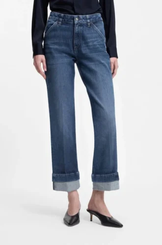 Slim-Fit-Jeans aus Indigo-Stretch-Denim