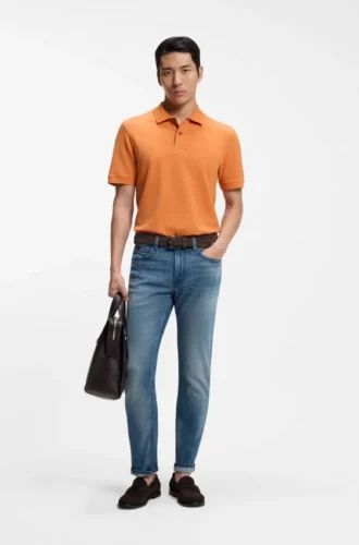 Slim-Fit-Jeans „Delaware“ aus blauem, leichtem Denim