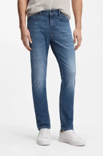 Slim-Fit-Jeans „Delaware“ aus blauem Soft-Motion-Denim