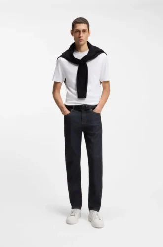 Slim-Fit-Jeans „Delaware“ aus dunkelblauem Denim