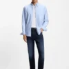 Slim-Fit-Jeans „Delaware“ aus dunkelblauem Stretch-Denim