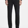 Slim-Fit-Jeans „Delaware“ in grauem, knitterfreiem Denim