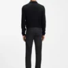 Slim-Fit-Jeans „Delaware“ in grauem, knitterfreiem Denim