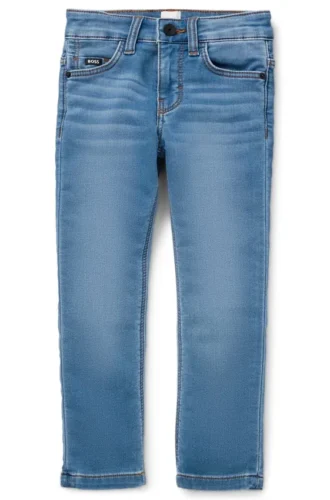 Slim-Fit-Jeans für Kinder aus blauem Stretch-Denim